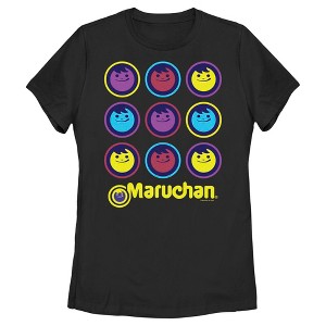 Women's Maruchan Neon Mascot Stack T-Shirt - 1 of 4