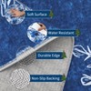 Christmas Area Rug, Snowflake Print Washable Throw Carpet with Non Slip Backing, Low Pile Stain Resistant Floor Mat for Living Room, Bedroom - 4 of 4