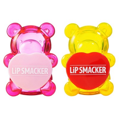 Lip Smacker Bear Lip Balm - Pink/Yellow - 2pk