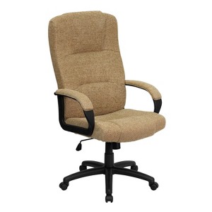 Emma and Oliver High Back Fabric Executive Swivel Office Chair with Arms - 1 of 4
