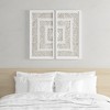 Gulches Framed Geometric Rice Paper Panel 2-piece Shadowbox Wall Decor Set - 3 of 4
