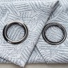 RT Designer Collection Wilton Jacquard Grommet Luxurious Modern Design Curtain Panel 54" x 84" Charcoal - 4 of 4