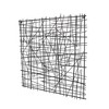 HomeRoots 32" X 32" Black Handcrafted Abstract Lines Metal Hanging Dimensional Sculpture - 4 of 4