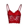 Imily Bela Women's Soft Casual Lace Crochet Spaghetti Strap Cami Crop Top Camisole - 4 of 4