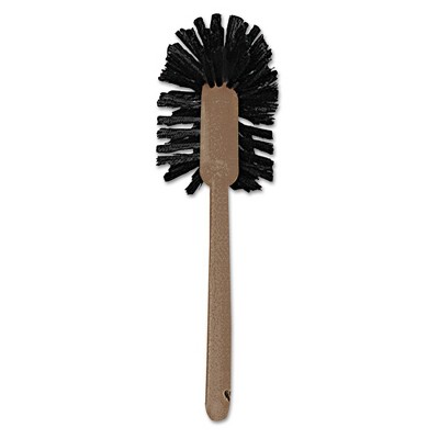 Rubbermaid Commercial FG632000BRN 17 in. Handle Commercial-Grade Toilet Bowl Brush - Brown