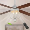 Bella Depot 52" Farmhouse Brown Wood Ceiling Fan 6-Speed Reversible Blades with Remote Control and Light Kit(Bulbs not Included) - 3 of 4