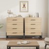 4 Dresser for Bedroom, 38.6" Tall Dresser, Tall Drawer with Storage Freestanding, Wooden Closet Storage Chest for Living Room, Bedroom, Entryway - 3 of 4