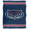 Florida Atlantic University Primary Logo Stripes Silky 50x60 Blanket, 1 Sided - 2 of 4