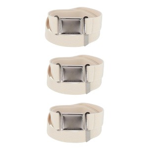 CTM Kids' Adjustable Elastic Belt with Magnetic Buckle (Pack of 3) - 1 of 3
