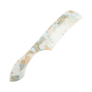 Unique Bargains Women Curly Thick Wavy Straight Hair Handheld Wide Tooth Comb 1 Pc - 1 of 4