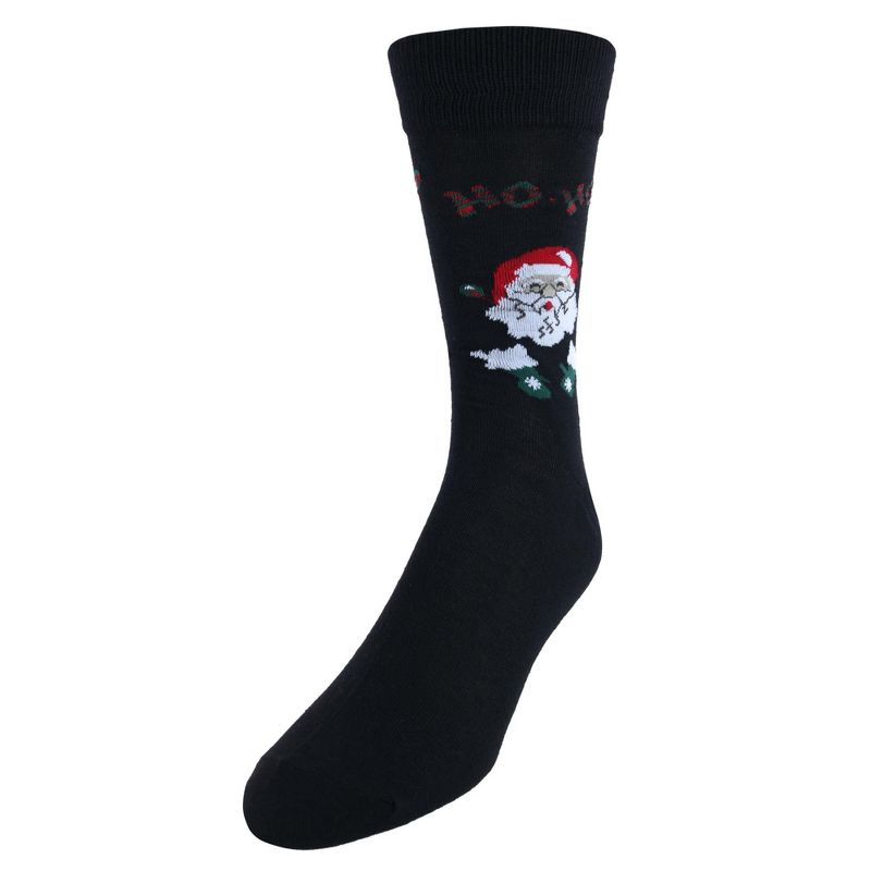 CTM Men's Christmas Holidays Crew Socks (3 Pair Pack), 3 of 5