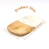 SEVOBAL Serving Platters Handcrafted Wood and Marble Cheese Board, Elegant Serving, Cutting Board for Entertaining Gusts, Brown, 16"*9"*1.3" - 3 of 4