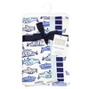 Hudson Baby Infant Boys Cotton Flannel Burp Cloths 4-Pack, Born To Fly, One Size - 2 of 4
