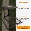 Muddy The Boss XL Wide Stance Hang On 1 Person Hunting Tree Stand Platform with Silent Straps, FlexTek Seating, and Extra Wide Platform (2 Pack) - 3 of 4