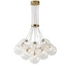 Dewdrop  Modern Luxury Style Sphere Pendant Chandelier 13 Light High Transparency Glass Iron Copper Finish ETL for Dining Room - 2 of 4
