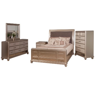 Venetia Bedroom Set Champagne Gray Home Source Industries