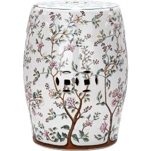 Blooming Tree Garden Stool - Indoor/Outdoor - ACS4513 - White - 1 of 3