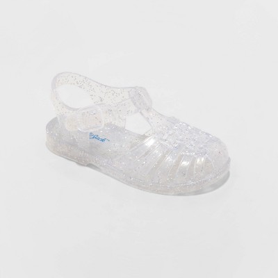 glitter jelly sandals