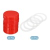 Unique Bargains Regular Mouth Plastic Mason Jar Lids with Silicone Sealing Ring 24 Pcs - 2 of 4