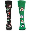 MeMoi 2 Pair Men's Holiday Christmas Novelty Crew Socks Gray 10-13 - 2 of 4