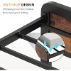Full Bed Frame with Nightstand, Wooden Headboard, , Heavy Duty Metal Platform Bed Frames with Large Under Bed Storage, Mattress Foundation - 3 of 4