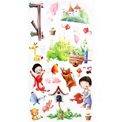 Slickblue Creative Plant Wall Decals - Waterproof Vinyl Stickers for Walls, and Home Décor