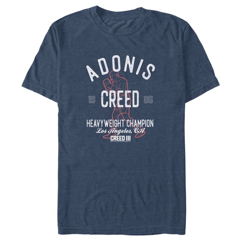 Men's Creed III Adonis Heavyweight Champion T-Shirt, 1 of 5
