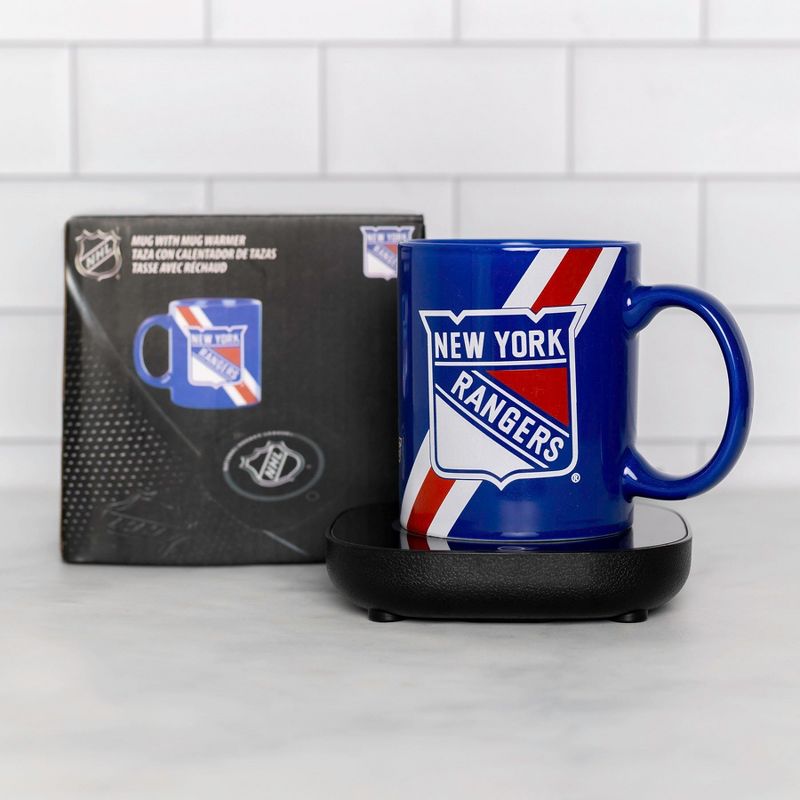 Uncanny Brands NHL New York Rangers Logo Mug Warmer Set, 5 of 6