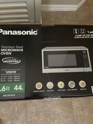 Panasonic 1.6 Cu Ft Cyclonic Inverter Microwave Oven - Sn76ls : Target