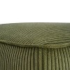 Okak Modern Comfortable Square Ottoman Bench Side Table Soft Upholstered Footrest Stool for Living Room, Hallway, Bedroom, Entryway, Olive Green - 3 of 4