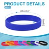 Unique Bargains Sports Party Games Fashion Silicone Bracelet Wristbands 60 Pcs - 2 of 4