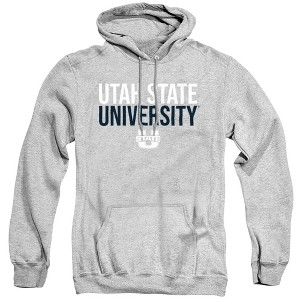 Utah State University Official Stacked Adult Pull-Over Hoodie - 1 of 4