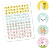 Big Dot of Happiness Whole Llama Fun - Llama Fiesta Baby Shower or Birthday Round Candy Sticker Favors - Labels Fits Chocolate Candy (1 sheet of 108) - 2 of 4