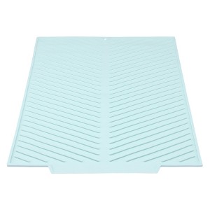 REGALWOVEN Easy Clean Kitchen Mat for Kitchen Counter, Heat Resistant Silicone Dish Drying Mat with Concave and Convex Design 1 Pc - 1 of 4