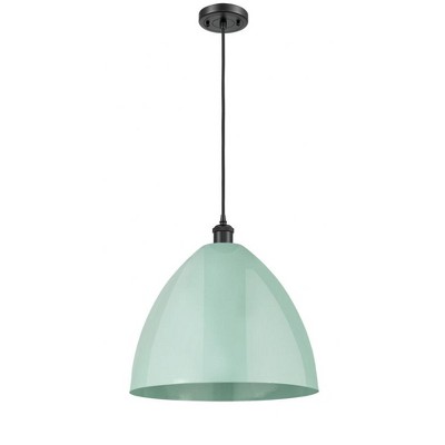 Plymouth Dome - 1 Light Cord Hung Mini Pendant In Industrial Style-18.75 Inches Tall and 16 Inches Wide
