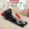 GOTGELIF XK4 Pocket Hole Jig Kit Adjustable Woodworking Drilling Guide for Angled Holes with Drill Bit - A - 2 of 4