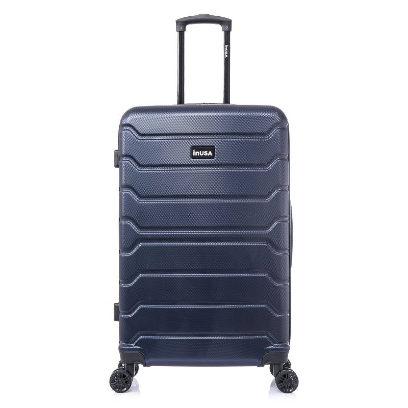 InUSA Trend Lightweight Hardside Large Checked Spinner Suitcase, 1 of 19
