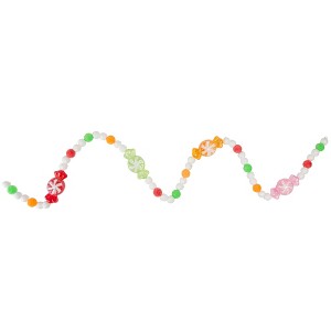 Northlight 6' Glittered Pastel Colored Candy Christmas Garland, Unlit - 1 of 3