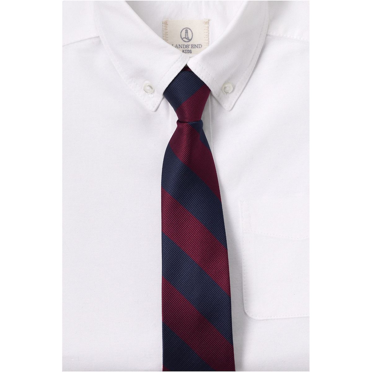 Lands' End School Uniform Kids Stripe Pre Tied Tie - thumbnail 5