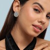 SOHI Women's Embellished Cluster Circular Stud Earrings - 3 of 4