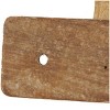 2"x19" Wood Handmade Live Edge Lake Sign 3 Hanger Wall Hook with Metal Accents Brown - Olivia & May: Nautical Entryway Rack - 4 of 4