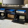 Sapphtopaz TV Stand with LED for TVs Up to 60" Modern TV Entertainment Center with Open Shelves and Cabinets TV Stands for Living Room - 4 of 4