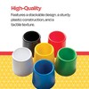 School Smart Paint Brush Water Pot Set, 4-3/4 x 3-1/2 Inches, Assorted Colors, Pack of 6 - 4 of 4