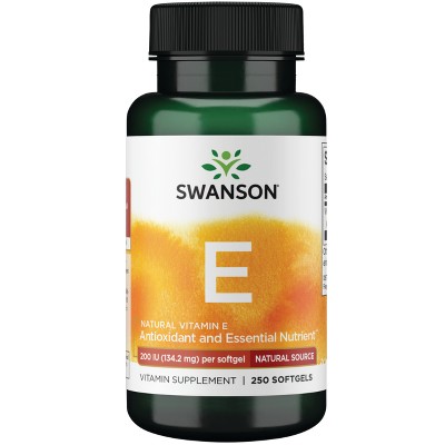 Swanson Vitamin E - Natural 200 Iu (134.2 mg) 250 Sgels.