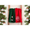 American Soft Linen Christmas Towels Bathroom Set, 2 Packed