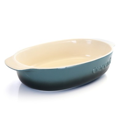 Crock Pot 2.5 Quart Blue Stoneware Bake Pan