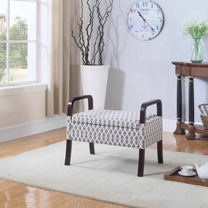 23" Wooden Arm Storage Seat - Ore International - 1 of 3