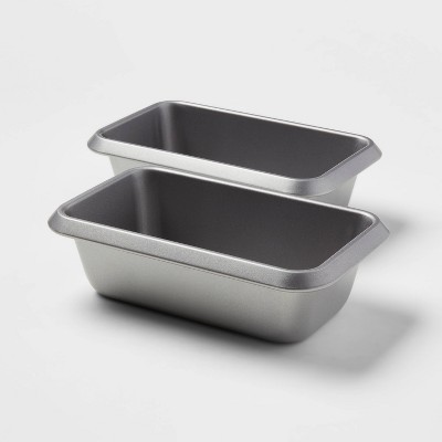 2pk 9" x 5" Non-Stick Loaf Pan Aluminized Steel - Made By Design™