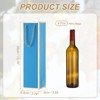 Unique Bargains Thick Kraft Paper Gold Edge Wine Gift Bags 13.7" x 3.7" x 3.5" 6 Pcs - 2 of 4