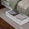 AFI Furnishings AFI Queen-King-Twin XL Wood Mid-Century Modern Under Bed Storage Drawers in White - 4 of 4